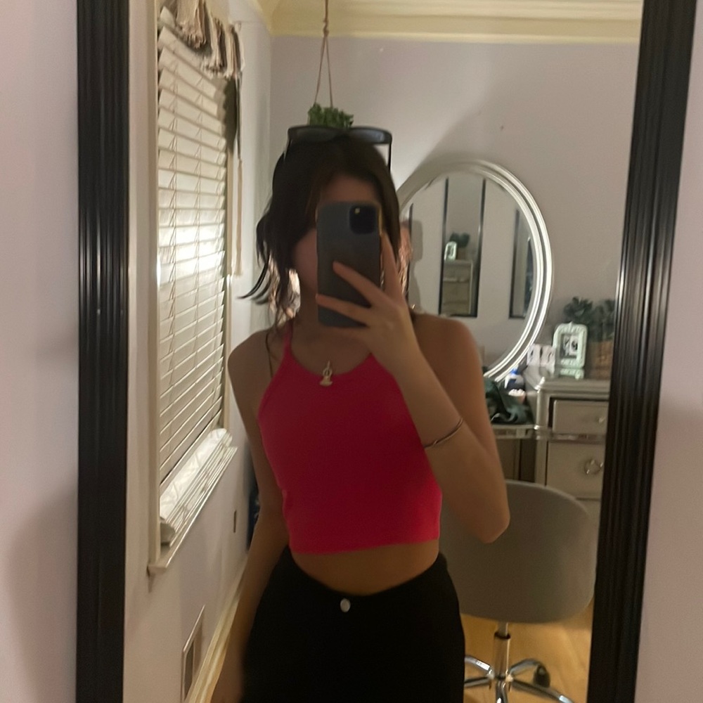 Hot pink tank top